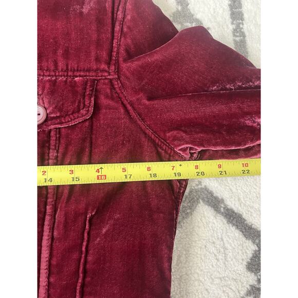 ROTH LE COVER California Vintage 1980's Red Velvet Puff Button Jacket - Picture 14 of 15